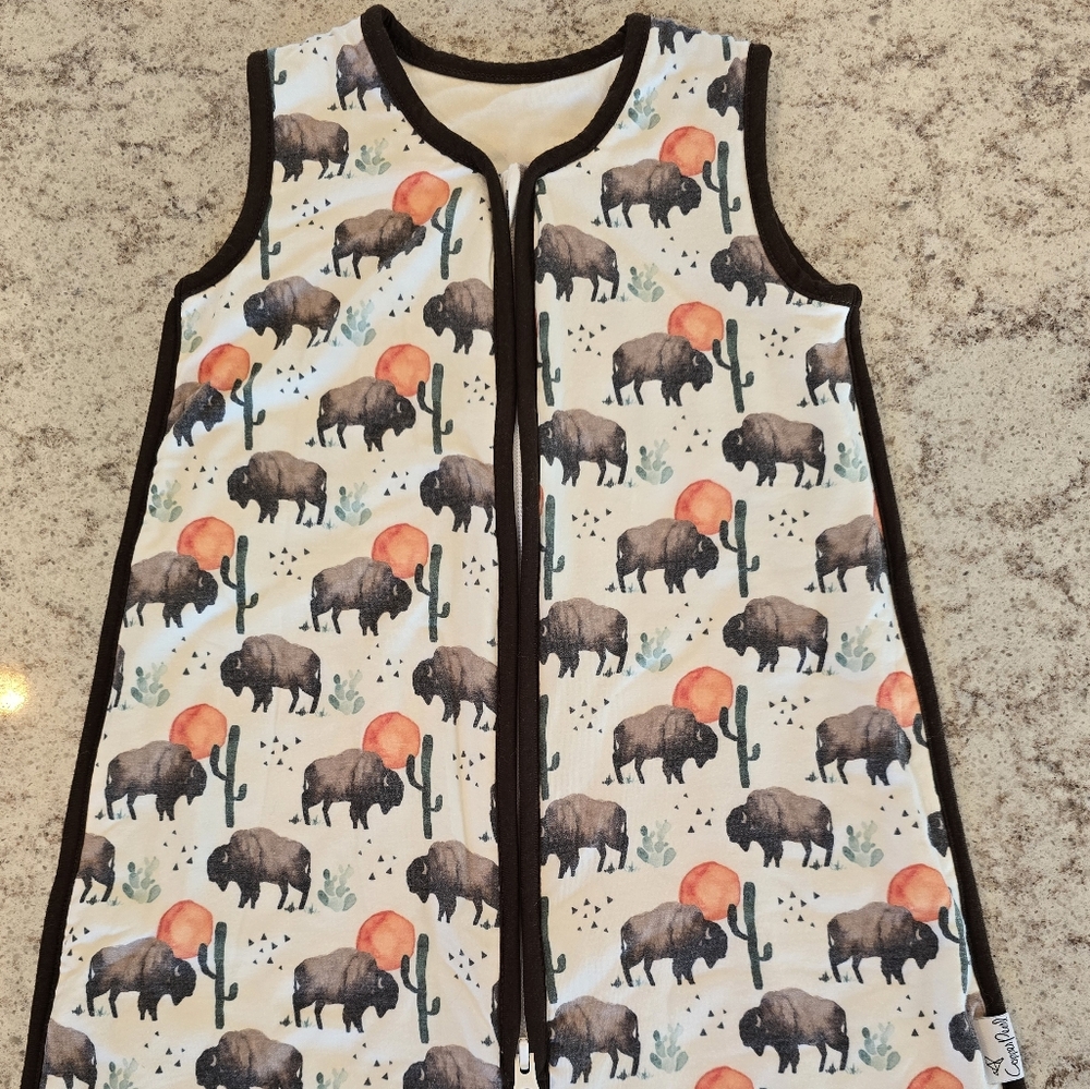 Copper Pearl Sleep Sack, 0-6 Months - Bison Print